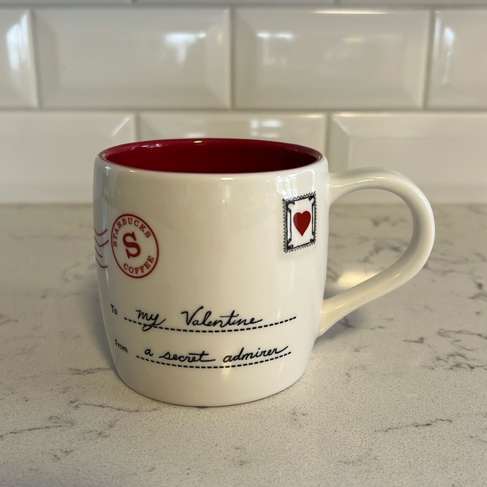 Starbucks My Valentine Envelope COFFEE MUG 2010